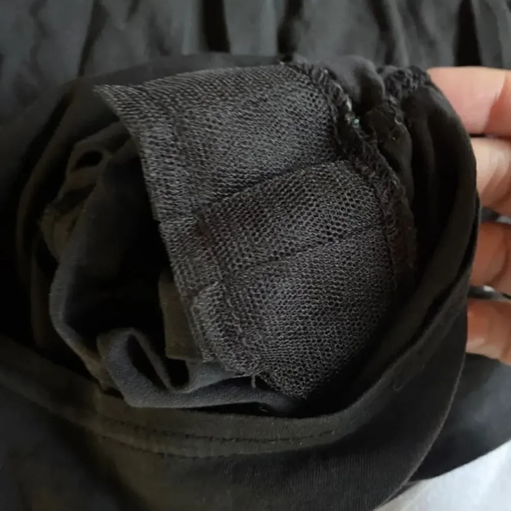 Piko 1988 Women’s Size M Black Vintage Cotton Blouse Shoulder Pad Long Sleeve To - Picture 4 of 4